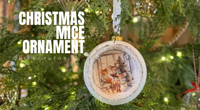 Christmas Mice Ornament Tutorial