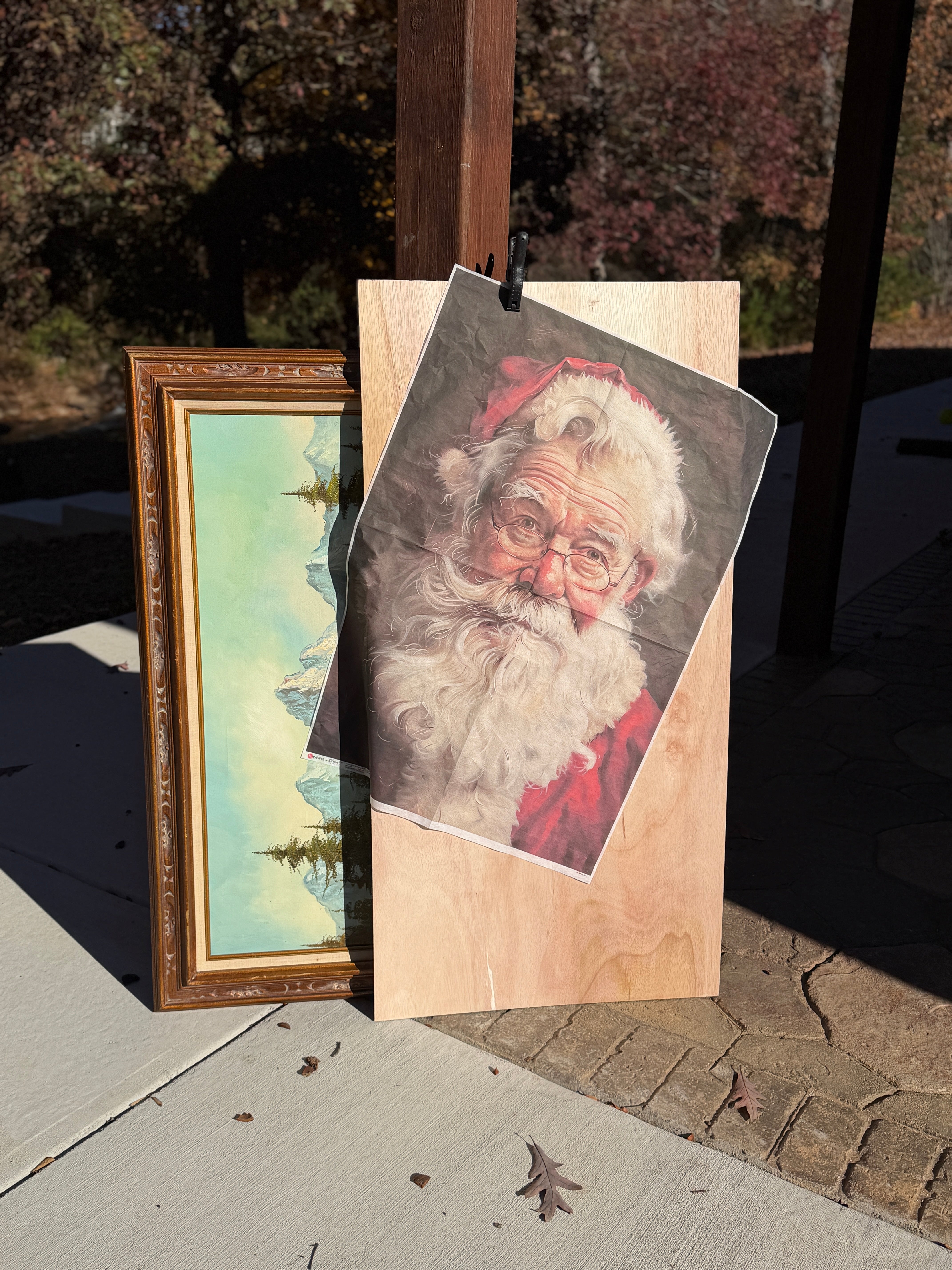 Large Santa Decoupage Live Nov 12