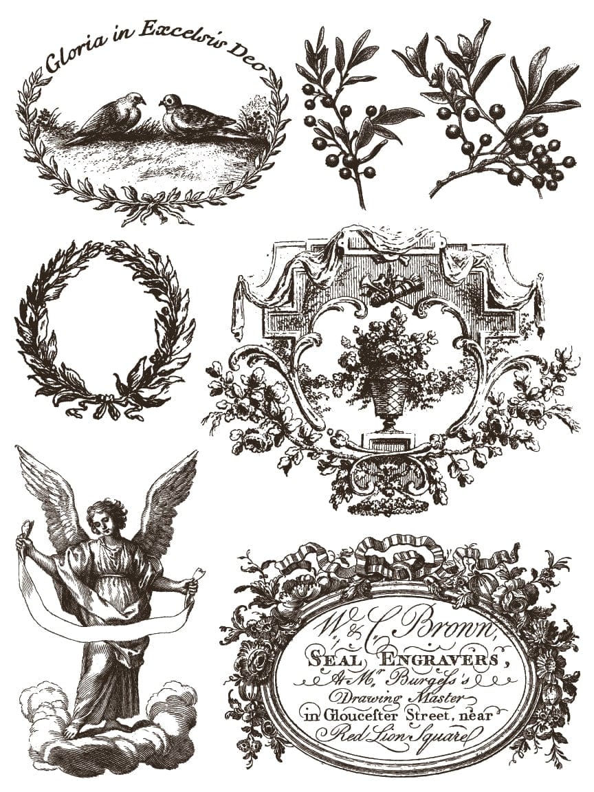 Gloria Paint Inlay 12x16 Pad Pickin' Boots Vintage