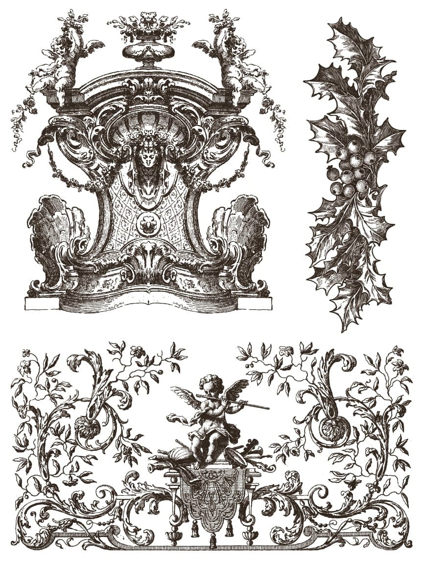 Gloria Paint Inlay 12x16 Pad Pickin' Boots Vintage