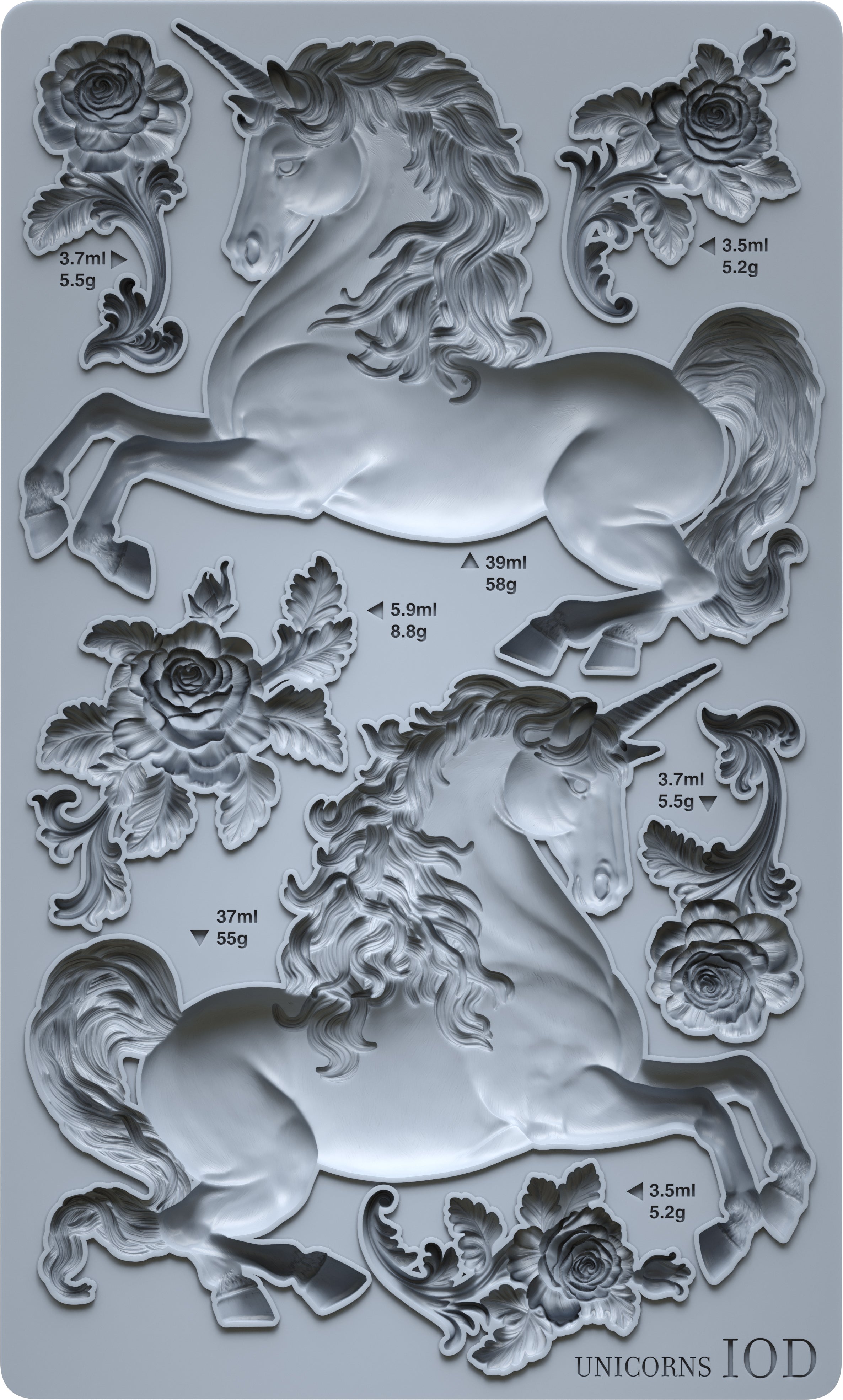 Unicorns IOD Mould