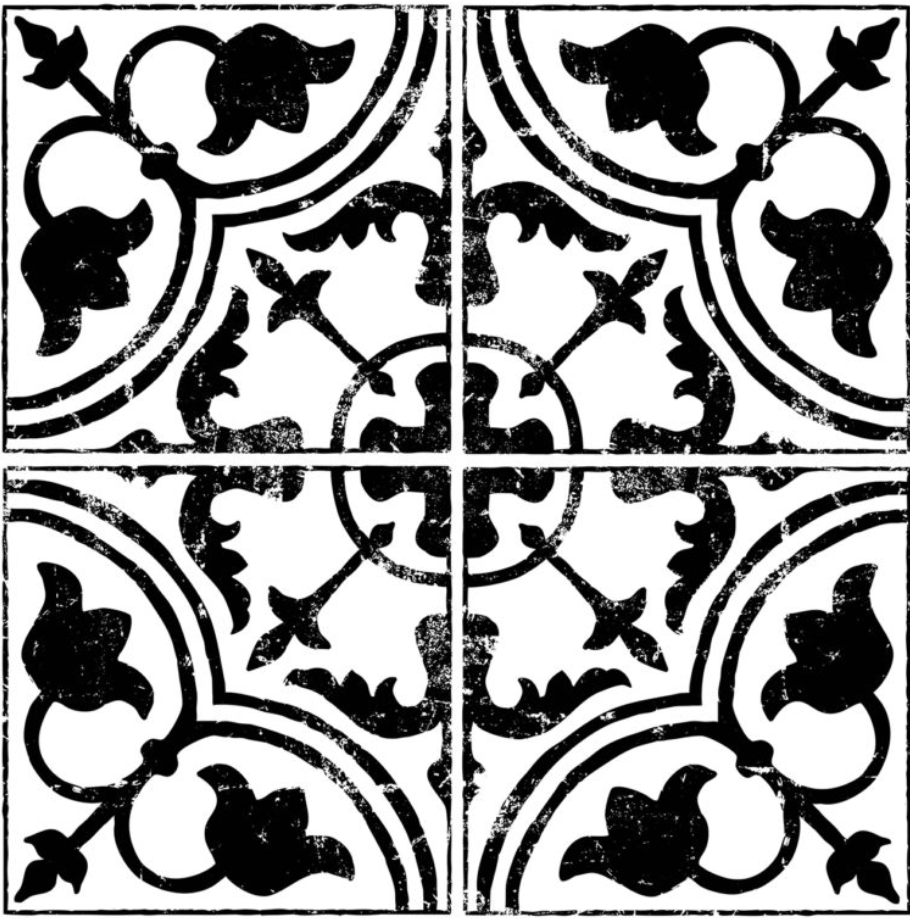 Cubano Field Tile Stamp IOD Pickin' Boots Vintage