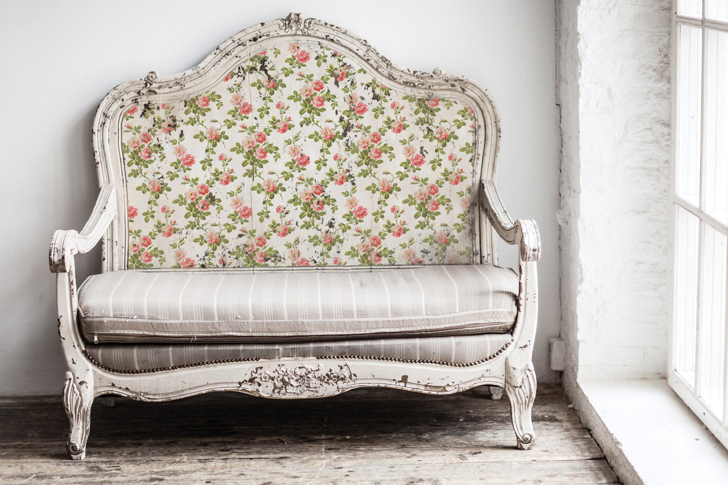 Indigo Floral Paint Inlays by IOD Pickin' Boots Vintage