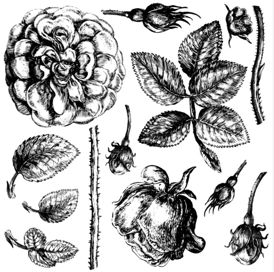 Lady of Shallot IOD Stamp Pickin' Boots Vintage