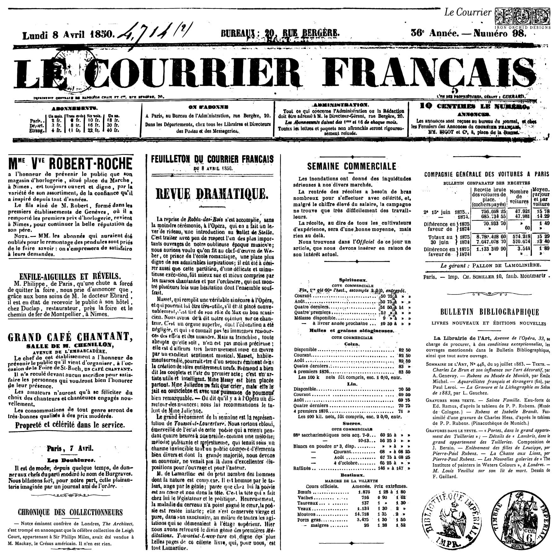 Le Courrier STAMP Pickin' Boots Vintage