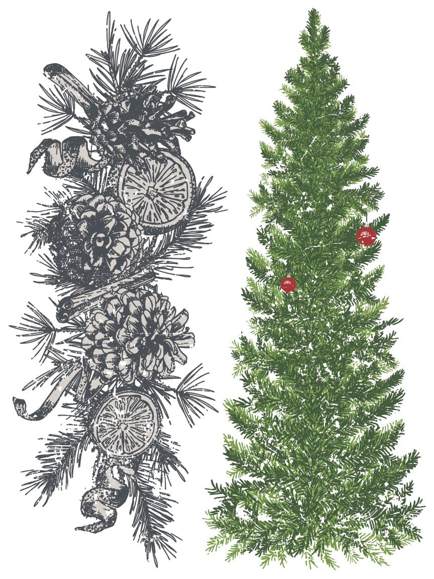 Noel Paint Inlay Christmas Paint Inlay by IOD Pickin' Boots Vintage