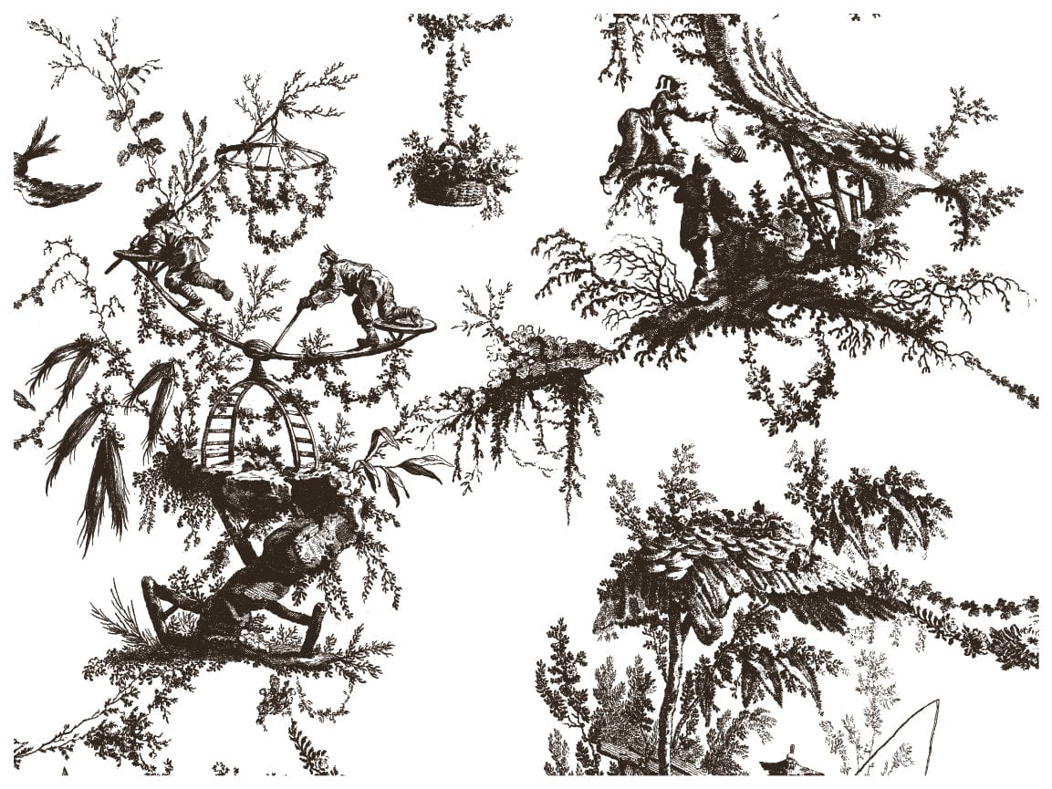 Petits Parasols Black Paint Inlay by IOD Pickin' Boots Vintage