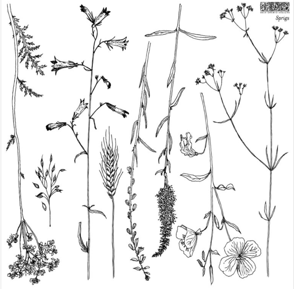 Sprigs Stamp IOD Pickin' Boots Vintage