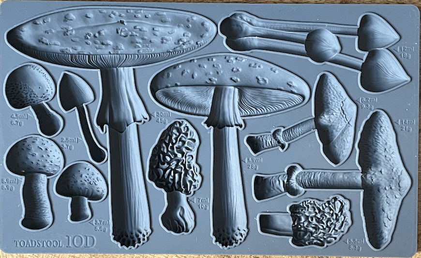 Toadstool Mould IOD Pickin' Boots Vintage