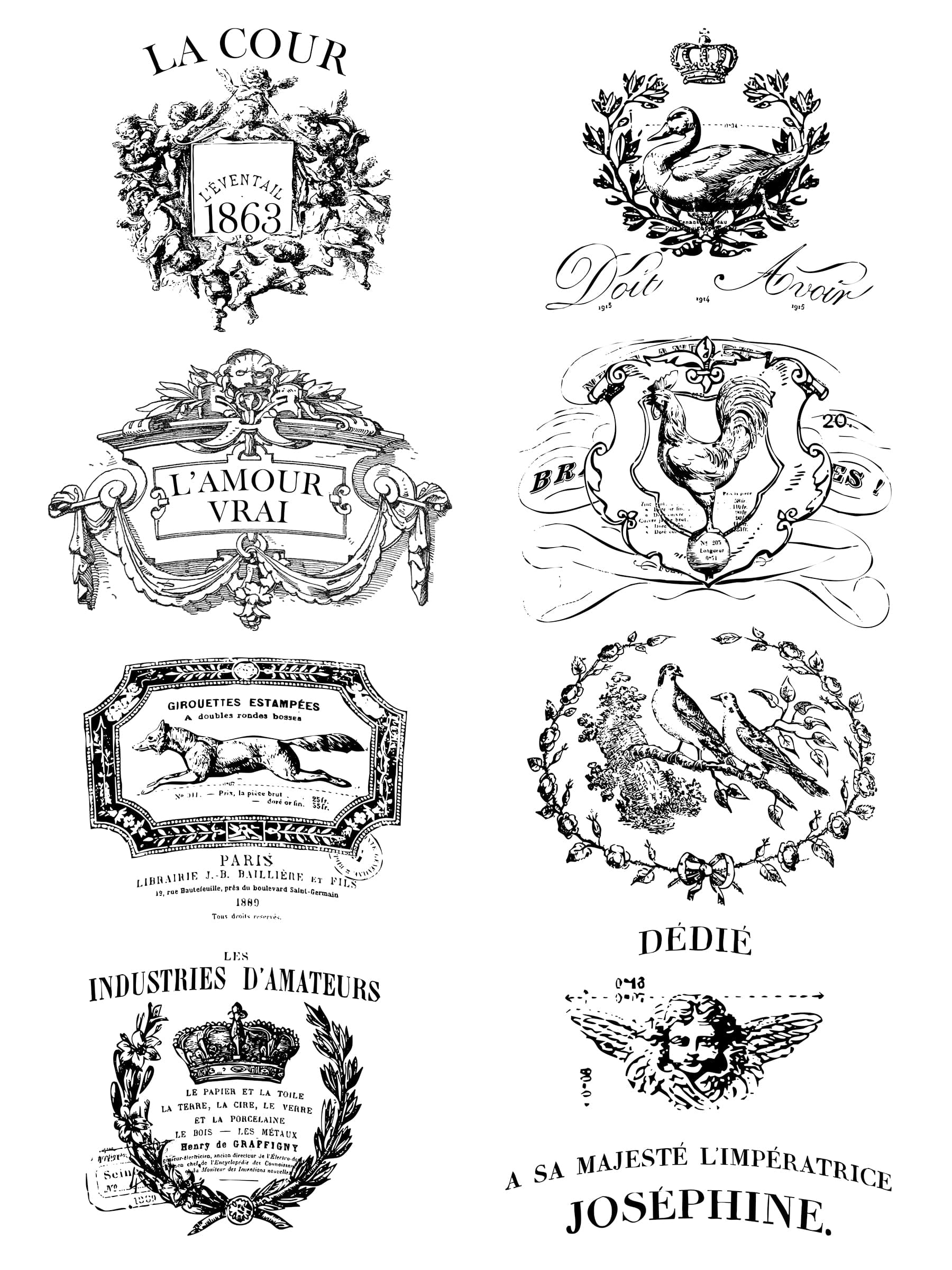 Traditional Pots Transfer by IOD - NEW Pickin' Boots Vintage