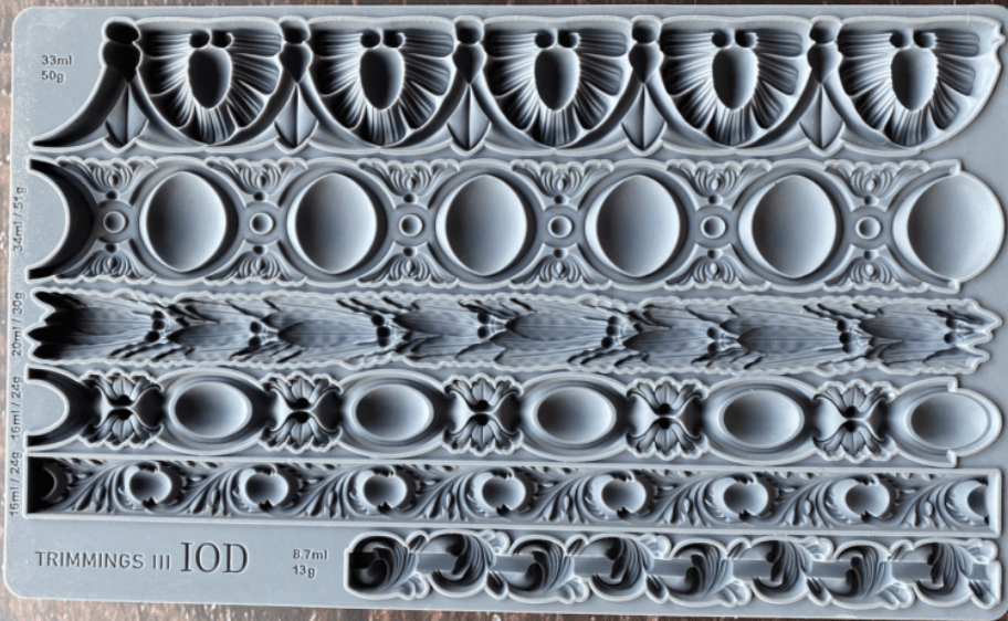 Trimmings 3 Mould IOD Pickin' Boots Vintage