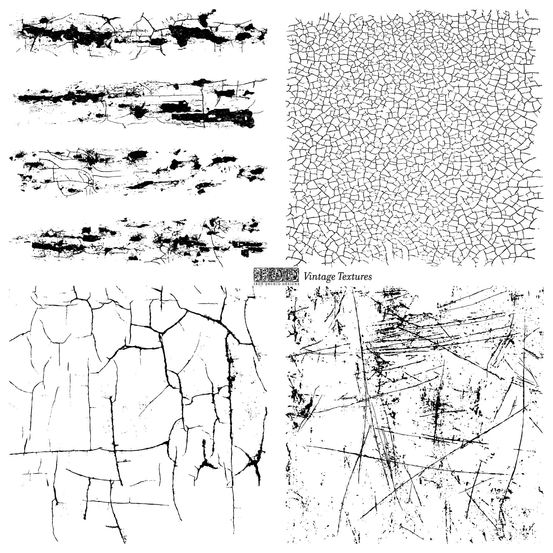 Vintage Textures Stamp IOD Pickin' Boots Vintage