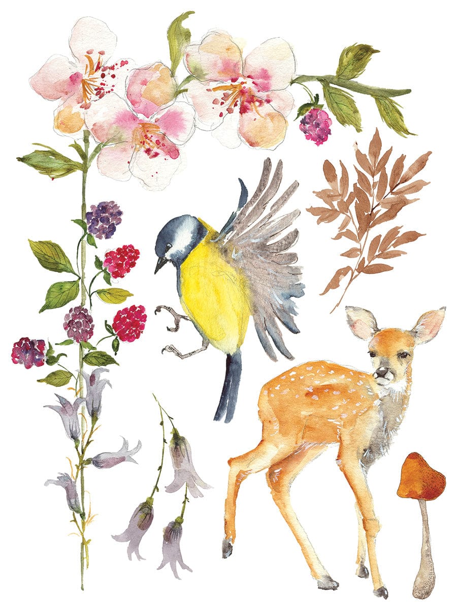 Whispering Willow Transfer by IOD Pickin' Boots Vintage