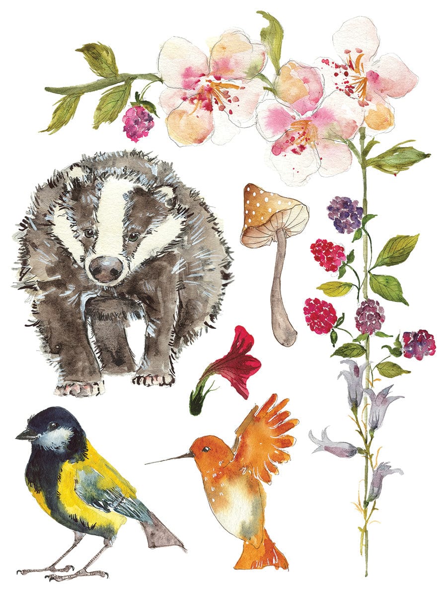 Whispering Willow Transfer by IOD Pickin' Boots Vintage