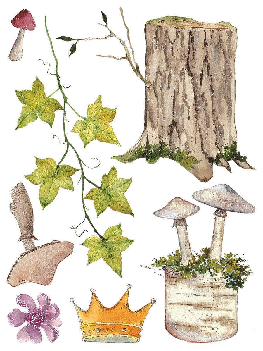 Whispering Willow Transfer by IOD Pickin' Boots Vintage