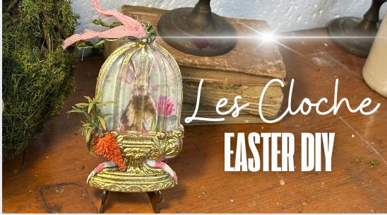 Easter Bunny IOD Cloche DIY: Shimmer, Decoupage, and Spring Charm ...