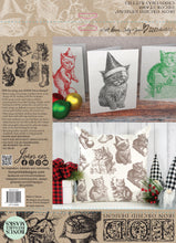 Load image into Gallery viewer, kitties stamp christmas IOD