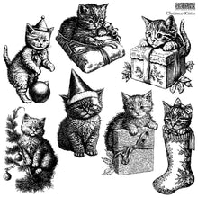 Load image into Gallery viewer, christmas kitty stamp IOD
