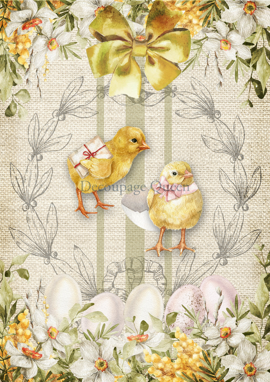 Easter Chicks Decoupage paper