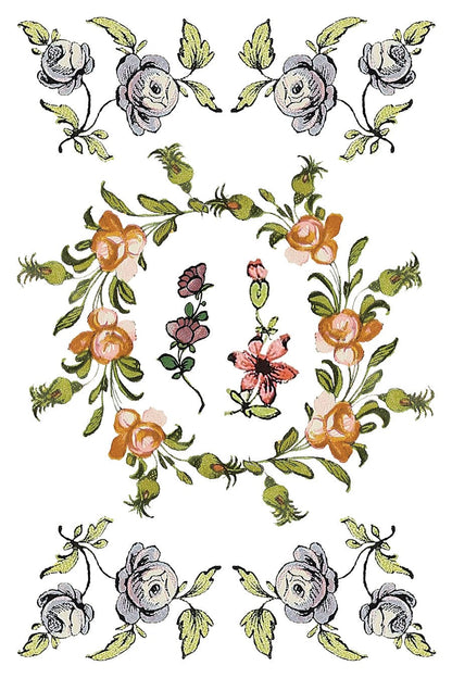 Fairytale Florals Transfer Pickin' Boots Vintage