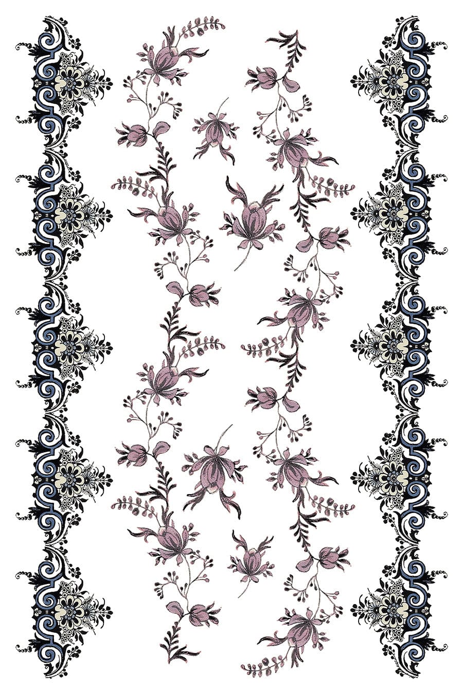 Fairytale Florals Transfer Pickin' Boots Vintage