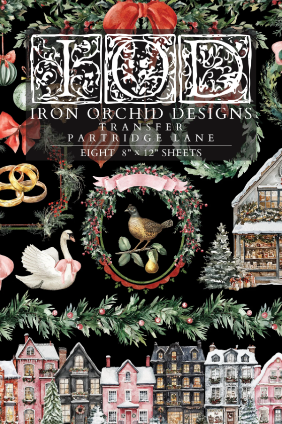 IOD Partridge Lane Christmas Transfer
