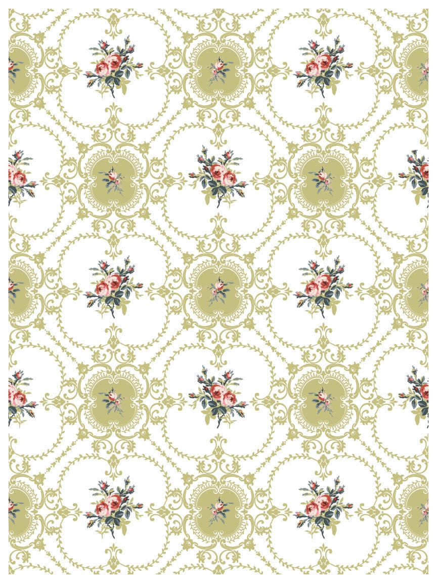Lattice Rose Paint Inlay by IOD Pickin' Boots Vintage