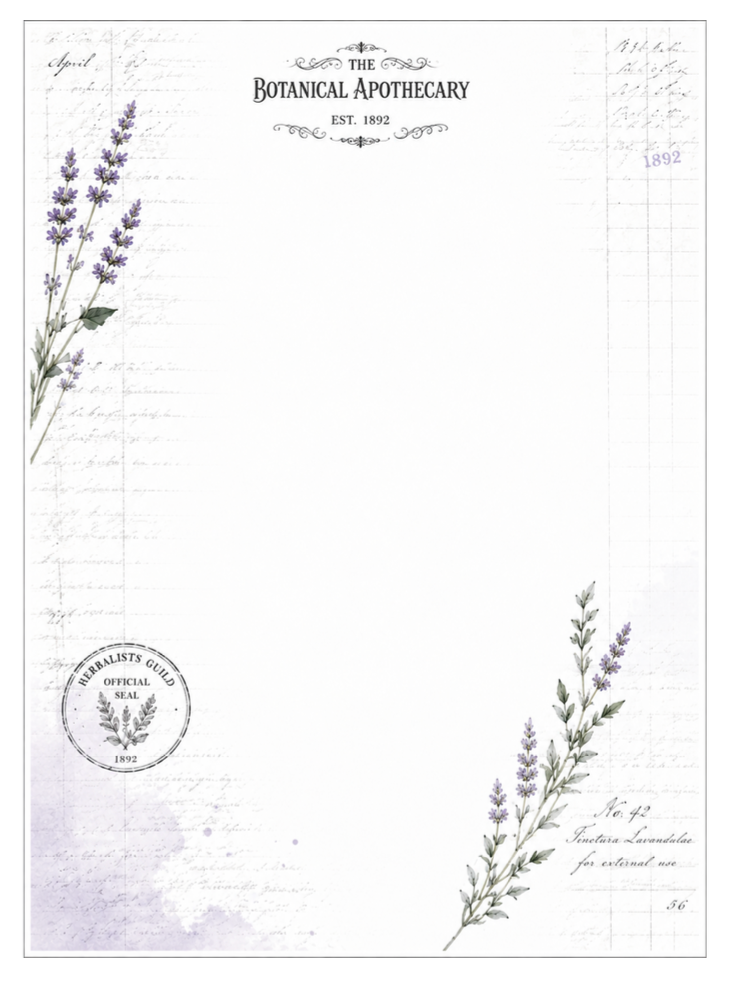 Apothecary & Botanical Rice Paper Decoupage  Printables