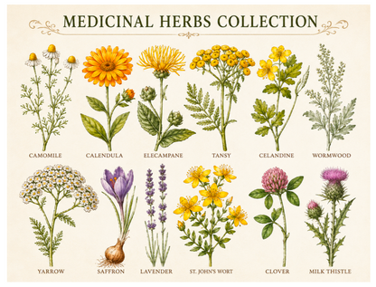 Apothecary & Botanical Rice Paper Decoupage  Printables