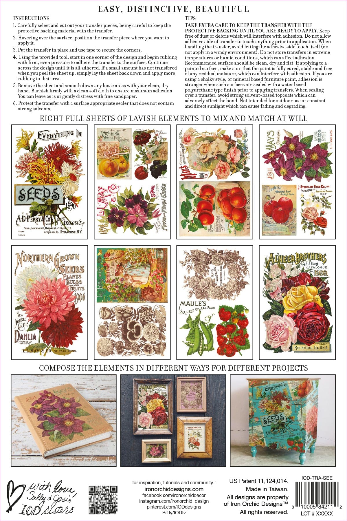 Seed Catalogue Transfer IOD New Summer Collection Release 2023 Pickin' Boots Vintage