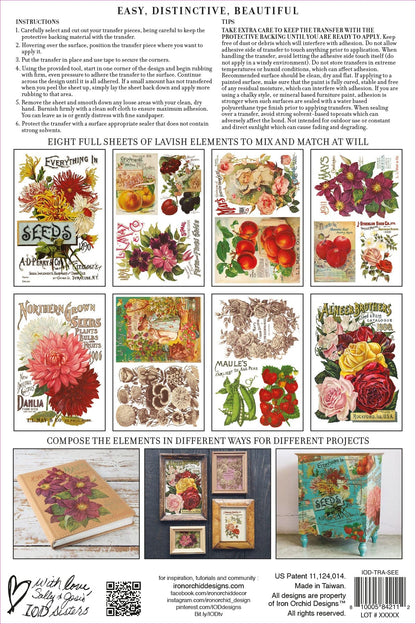 Seed Catalogue Transfer IOD New Summer Collection Release 2023 Pickin' Boots Vintage