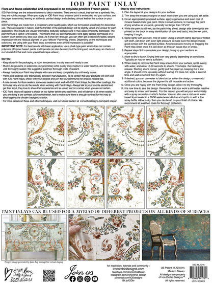 Chateau Paint Inlay by IOD Pickin' Boots Vintage