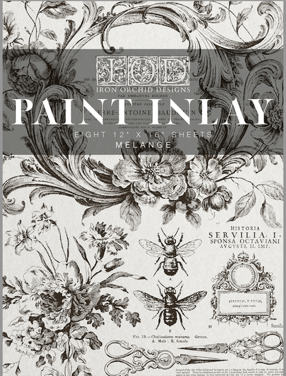 Melange Paint Inlay by IOD New 2023 Spring Release Pickin' Boots Vintage