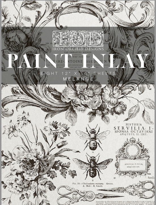 Melange Paint Inlay by IOD New 2023 Spring Release Pickin' Boots Vintage