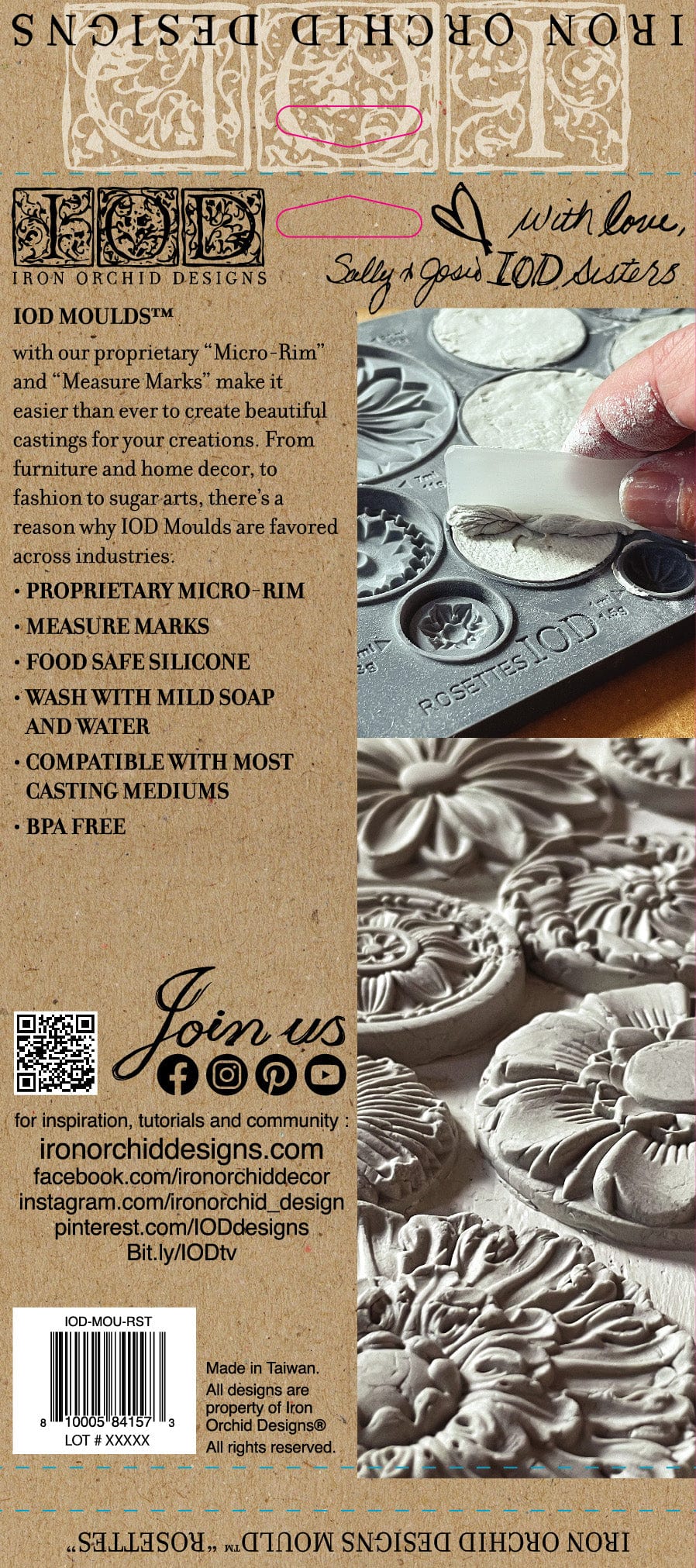Rosettes Mould IOD Pickin' Boots Vintage
