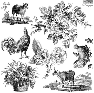 rooster bull stamp IOD
