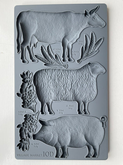 Village Market IOD Mould Pickin' Boots Vintage